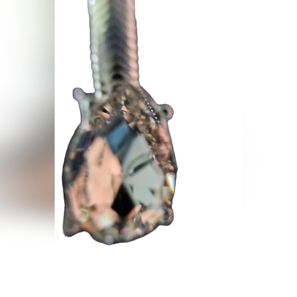 Nine West Silver Tone Simulated Crystal Double Stone Earrings NWT - Picture 6 of 7